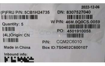 Lenovo 5CB1H24735 C-Cover with keyboard,Spanish,Cloud Grey