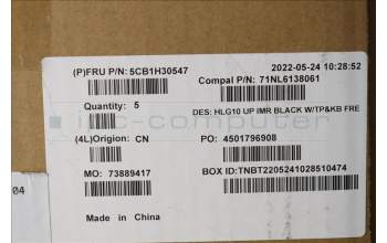 Lenovo 5CB1H30547 Tastatur inkl. Topcase ASM_FRA C 82S9 BLA