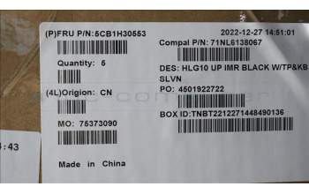 Lenovo 5CB1H30553 Tastatur inkl. Topcase ASM_SLV C 82S9 BLA