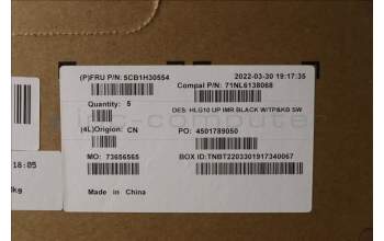 Lenovo 5CB1H30554 Tastatur inkl. Topcase schweiz C 82S9 BLA