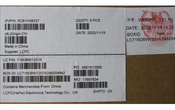 Lenovo 5CB1H39337 Tastatur inkl. Topcase deutsch L82RJ FP AB BL