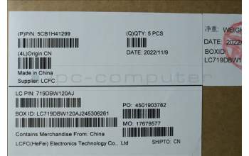 Lenovo 5CB1H41299 Tastatur inkl. Topcase ASM_ITA L82RJ FP AG