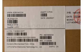 Lenovo 5CB1H41314 C-Cover with keyboard,German,Arctic Grey,Fingerprint