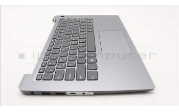 Lenovo 5CB1H41315 C-Cover with keyboard, Arabic, Arctic Grey, Fingerprint, US