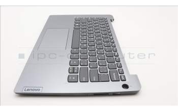 Lenovo 5CB1H41315 C-Cover with keyboard, Arabic, Arctic Grey, Fingerprint, US