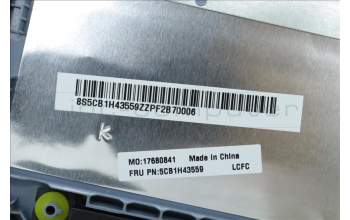 Lenovo 5CB1H43559 C-Abdeckung mit Tastatur, Belgisch, Nebelblau, Hintergrundbeleuchtung, Fingerabdruck, GB