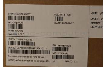 Lenovo 5CB1H43587 Tastatur inkl. Topcase ASM_UK L82RJ FP MB BL