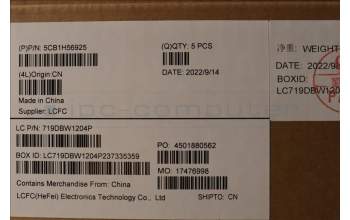 Lenovo 5CB1H56925 Tastatur inkl. Topcase schweiz L82RJ NFP AB BL