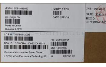 Lenovo 5CB1H56952 Tastatur inkl. Topcase ASM_BEL L82RJ NFP AG