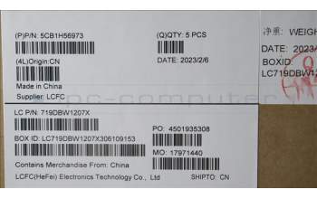 Lenovo 5CB1H56973 Tastatur inkl. Topcase deutsch L82RJ NFP AG BL