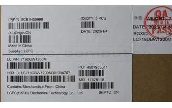 Lenovo 5CB1H56998 Tastatur inkl. Topcase spanisch L82RJ NFP MB