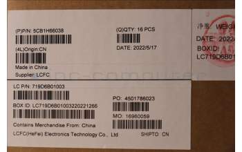 Lenovo 5CB1H66038 COVER FRU T16G1_C_COV_WL_SUB_ASSY_BLACK