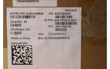 Lenovo 5CB1H66045 COVER FRU STRIP COVER YG BK L13 Fenrir