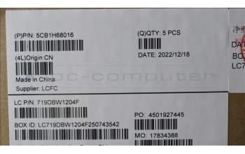 Lenovo 5CB1H68016 Tastatur inkl. Topcase schweiz L82RJ NFP MB BL