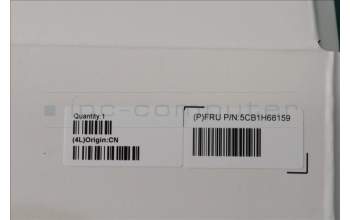 Lenovo 5CB1H68159 C-Abdeckung mit Tastatur, Hebräisch, arktisgrau, Fingerabdruck