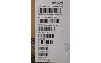 Lenovo 5CB1H68329 Tastatur inkl. Topcase deutschH21CXFPETARGY