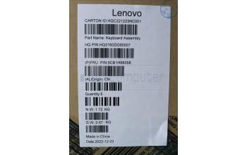 Lenovo 5CB1H68358 Tastatur inkl. Topcase ASM_FRAH21CXNFPETARGY
