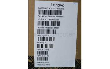 Lenovo 5CB1H68367 Tastatur inkl. Topcase ASM_ITAH21CXNFPETARGY