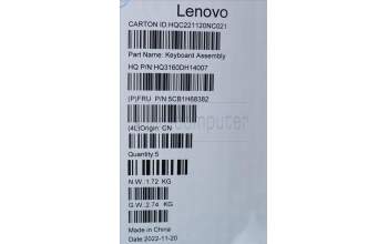 Lenovo 5CB1H68382 Tastatur inkl. Topcase ASM_USA ENGNFPETARGY