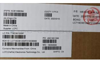 Lenovo 5CB1H68394 Tastatur inkl. Topcase ASM_ENG L82RD CG RGB