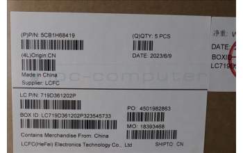 Lenovo 5CB1H68419 Tastatur inkl. Topcase ASM_TUR L82RD CG RGB