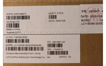 Lenovo 5CB1H68473 Tastatur inkl. Topcase ASM_KOR L82RD SG RGB