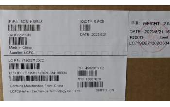 Lenovo 5CB1H68548 Tastatur inkl. Topcase ASM_ENG L82R3 AB_NFP