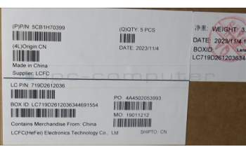 Lenovo 5CB1H70399 Tastatur inkl. Topcase ASM_CZE/SLK L82R4 FPAB