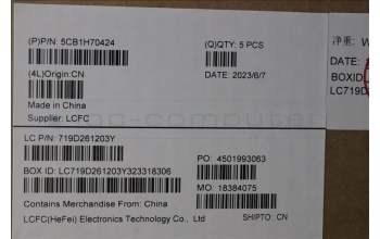 Lenovo 5CB1H70424 Tastatur inkl. Topcase ASM_NORDIC L82R4 FPCG