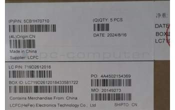 Lenovo 5CB1H70710 Tastatur inkl. Topcase ASM_ITA L82R4 NFPCG