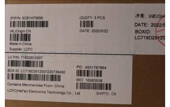 Lenovo 5CB1H70856 C-Cover with keyboard,Spanish,Storm Grey