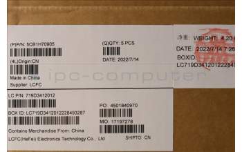 Lenovo 5CB1H70905 Tastatur inkl. Topcase ASM_FRA L82RG SG W/RGB