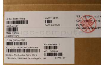 Lenovo 5CB1H70910 Tastatur inkl. Topcase ASM_HBW L82RG SG W/RGB