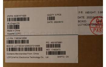 Lenovo 5CB1H71020 Tastatur inkl. Topcase ASM_POR L82RG SG W/RGB