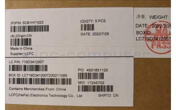 Lenovo 5CB1H71022 Tastatur inkl. Topcase ASM_SLV L82RG SG W/RGB