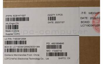 Lenovo 5CB1H71027 Tastatur inkl. Topcase ASM_TUR L82RG SG W/RGB