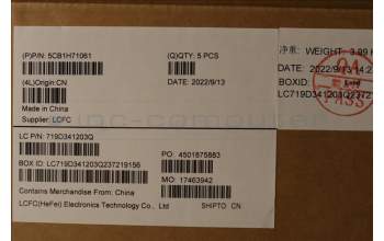 Lenovo 5CB1H71061 Tastatur inkl. Topcase ASM_NORDIC L82RG SGW/WH
