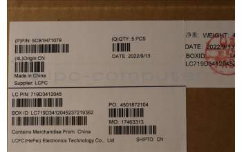 Lenovo 5CB1H71079 Tastatur inkl. Topcase ASM_EURO ENGL82RGSTW/BU