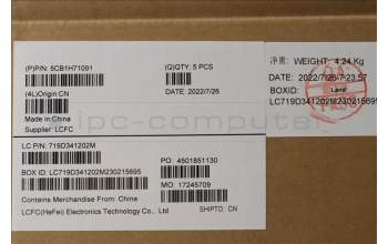 Lenovo 5CB1H71091 Tastatur inkl. Topcase ASM_KOR L82RG ST W/BU