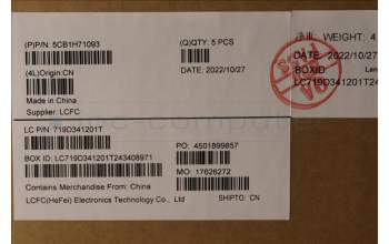 Lenovo 5CB1H71093 Tastatur inkl. Topcase ASM_NORDIC L82RG STW/BU