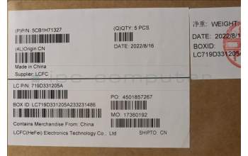 Lenovo 5CB1H71327 Tastatur inkl. Topcase ASM_KOR L82RY ST W/BU