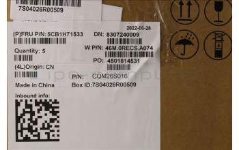 Lenovo 5CB1H71533 Tastatur inkl. Topcase ASM_ENG W 82R9 CG BL