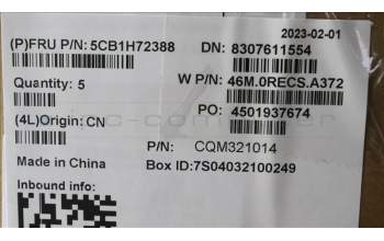 Lenovo 5CB1H72388 Tastatur inkl. Topcase ASM_POR W 82R9 SB