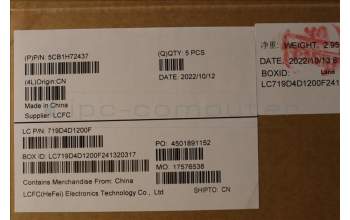 Lenovo 5CB1H72437 Tastatur inkl. Topcase ASM_EURO ENG L82RMAB_FP