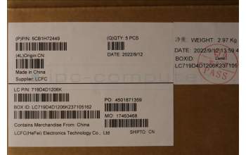 Lenovo 5CB1H72449 Tastatur inkl. Topcase ASM_ENG L82RM AB_FP_BL