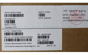 Lenovo 5CB1H72468 Tastatur inkl. Topcase spanisch L82RM AB_FP_BL