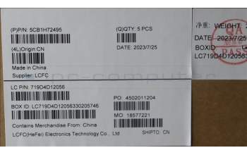 Lenovo 5CB1H72495 Tastatur inkl. Topcase ASM_NORDIC L82RM AB_NFP