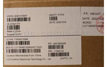 Lenovo 5CB1H72647 Tastatur inkl. Topcase ASM_POR L82RM AG_FP