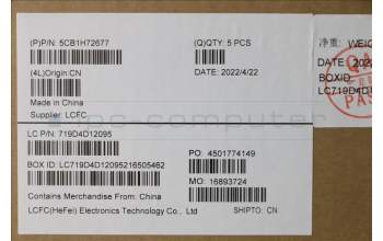 Lenovo 5CB1H72677 Tastatur inkl. Topcase ASM_ENG L82RM AG_FP_BL