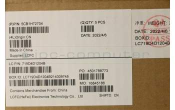 Lenovo 5CB1H72704 Tastatur inkl. Topcase ASM_ENG L82RM AG_NFP